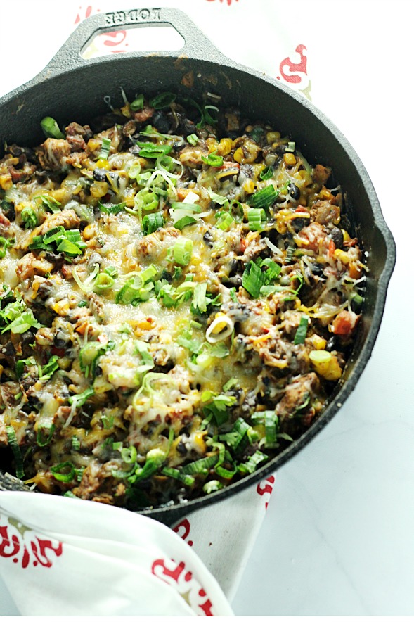 20-Minute Southwest Chicken Skillet|www.mannaandspice.com
