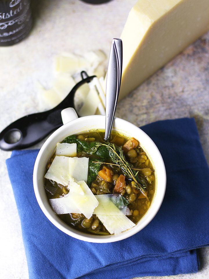 Loaded Lentil Soup|www.mannaandspice.com