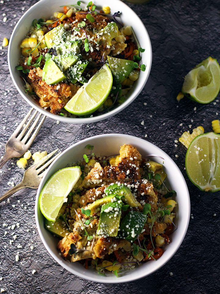 Spicy Southwestern Sweet Potato Noodle Bowl|www.mannaandspice.com